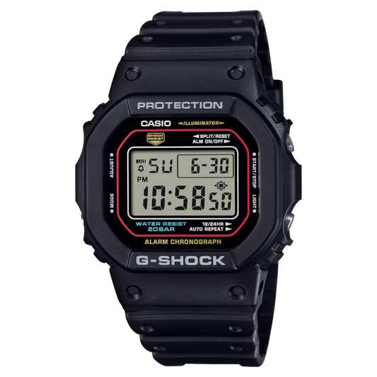 Casio G-SHOCK DW-5600RL-1DR Black & Red Limited Retro Digital Watch