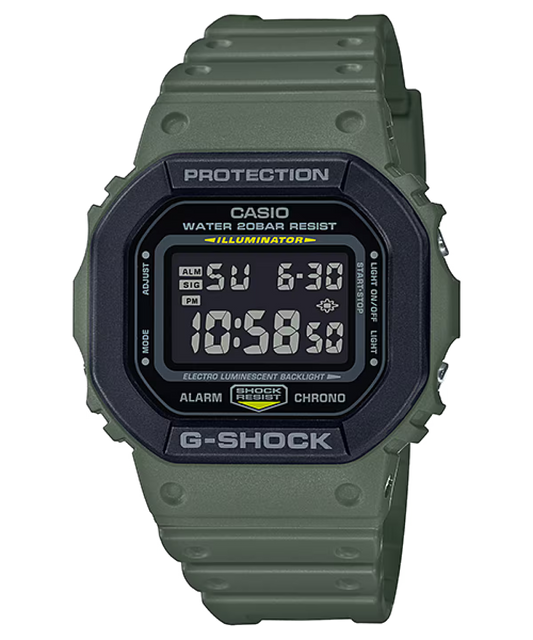 Casio G-SHOCK DW-5610SU-3DR Military Green Utility Series Digital Watch