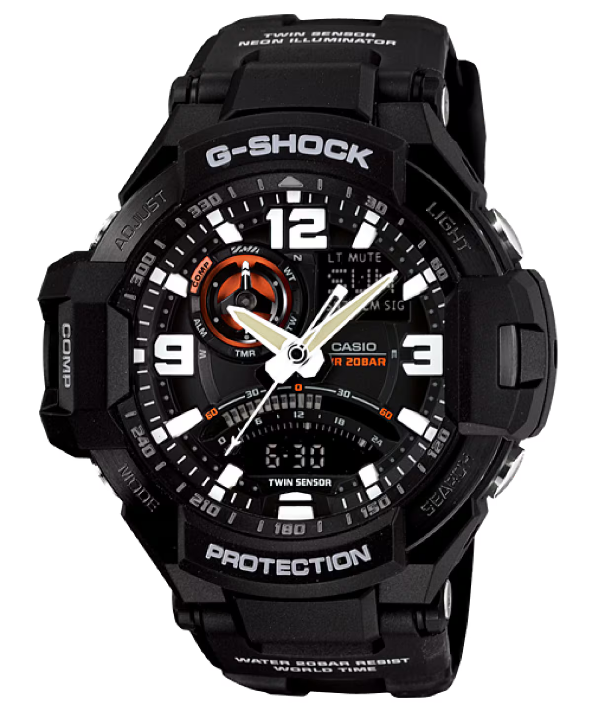 Casio G-SHOCK GA-1000-1ADR – Twin Sensor Aviation Series Watch