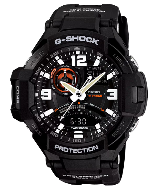 Casio G-SHOCK GA-1000-1ADR – Twin Sensor Aviation Series Watch
