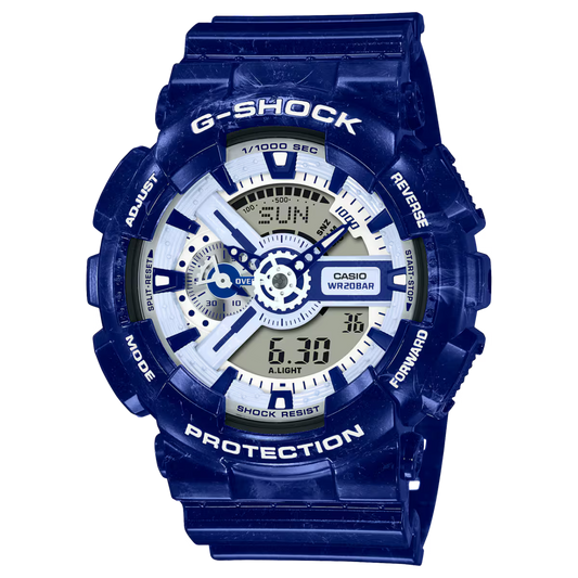 Casio G-Shock GA-110BWP-2ADR Men’s Analog-Digital Watch – Shock Resistant