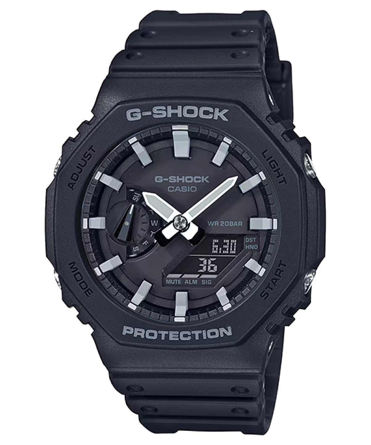Casio G-SHOCK GA-2100-1ADR – Carbon Core Guard Analog-Digital Watch