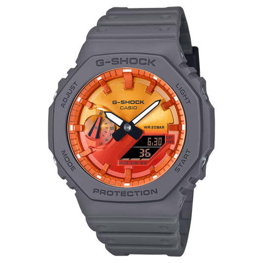 Casio G-SHOCK GA-2100FL-8A – Fluorescent Series Carbon Core Guard Watch