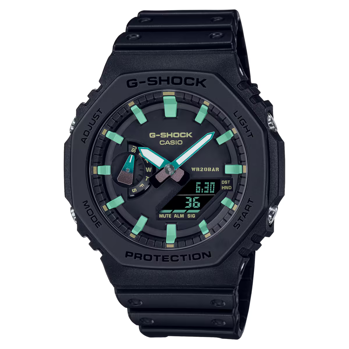 Casio G-SHOCK GA-2100RC-1A – Carbon Core Guard Analog-Digital Watch