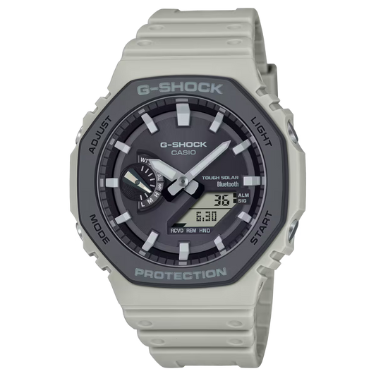 Casio G-SHOCK GA-B2100LUU-5A “CasiOak” Analog-Digital Watch with Bluetooth & Tough Solar – Lilac & Purple Accent