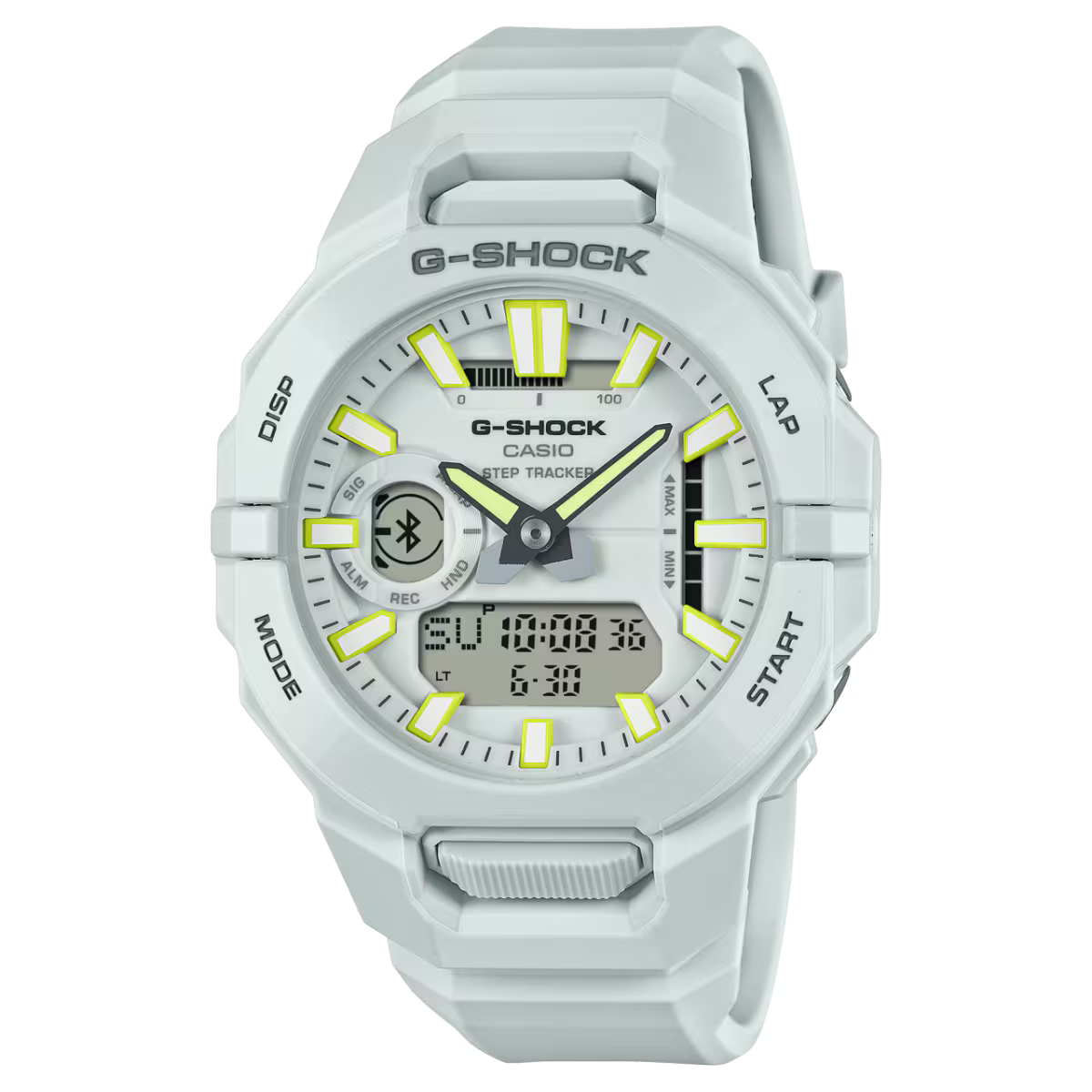 Casio G-SHOCK GBA-950-7ADR Bluetooth Fitness Men’s Watch – Rugged White Design
