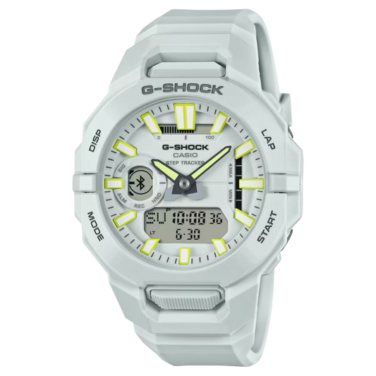 Casio G-SHOCK GBA-950-7ADR Bluetooth Fitness Men’s Watch – Rugged White Design