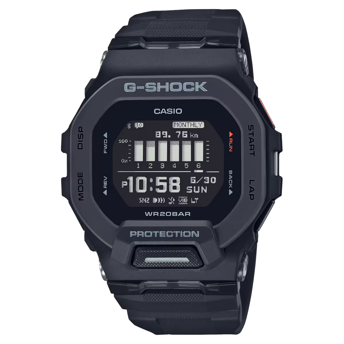 Casio G-SHOCK GBD-200-1D Bluetooth Sports Watch – Step Tracker, Shock Resistant, 200M Water Resistant