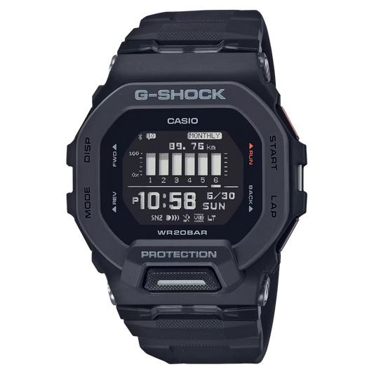 Casio G-SHOCK GBD-200-1D Bluetooth Sports Watch – Step Tracker, Shock Resistant, 200M Water Resistant