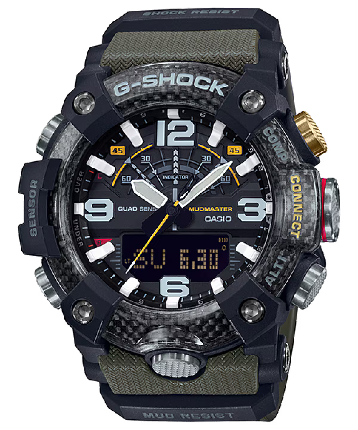 Casio G-SHOCK Mudmaster GG-B100-1A3 Bluetooth Analog-Digital Watch  Quad Sensor, Mud Resistant, 200M