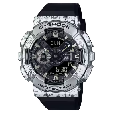 Casio G-SHOCK GM-110-1A Analog-Digital Watch – Black Resin & Metal Bezel