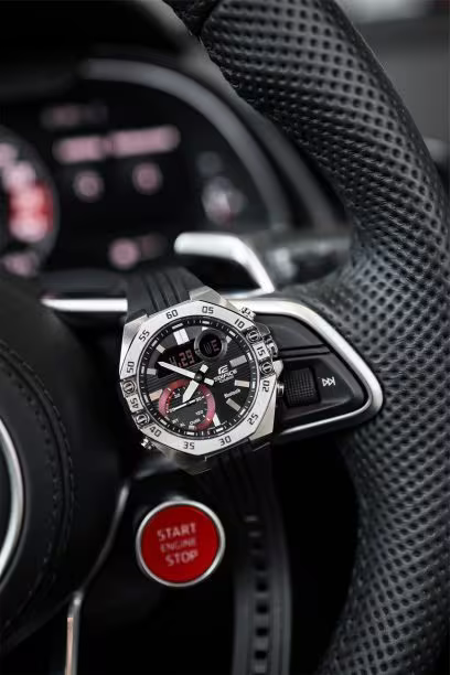 Casio Edifice Bluetooth Connect Analog-Digital Black Dial Men's Watch-ECB-10P-1ADF