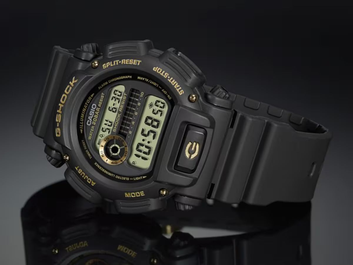 Casio G-SHOCK DW-9052GBX-1A9 – Black & Yellow Military-Inspired Digital Watch