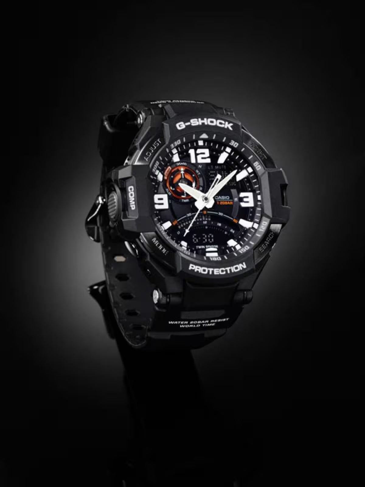 Casio G-SHOCK GA-1000-1ADR – Twin Sensor Aviation Series Watch