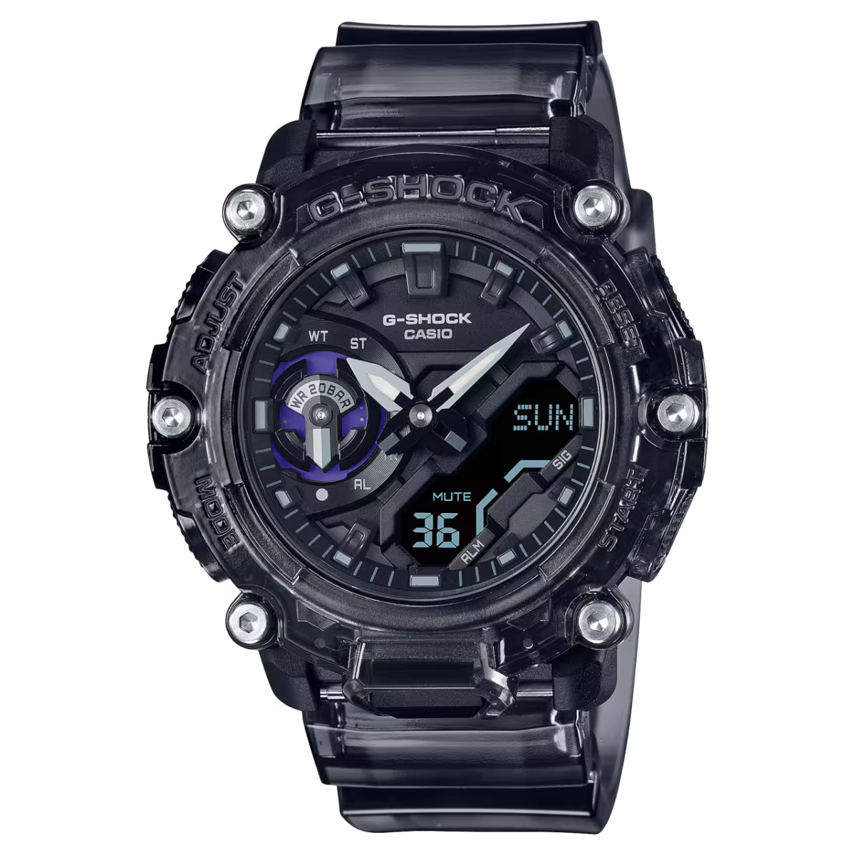 Casio G-Shock GA-2200SKL-8A Skeleton Series Men’s Sports Watch – Shock-Resistant, Carbon Core Guard