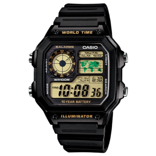 CASIO  Youth Digital Watch - For Men AE-1200WHB-1BVDF