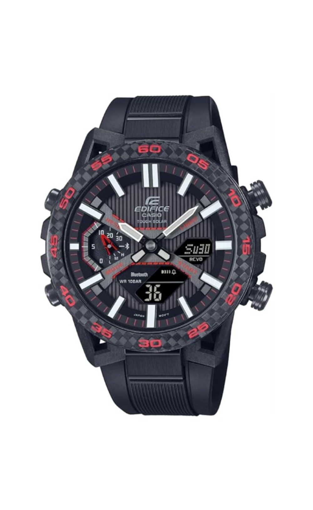 Casio Analog-Digital Black Dial Men's Watch-ECB-2000PB-1ADF