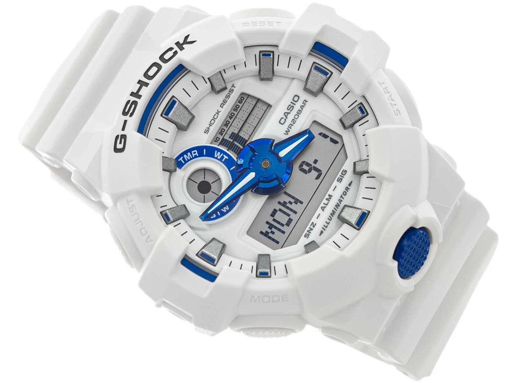 Casio G-SHOCK GA-700HDS-7A White & Silver Street Style Series – Shock-Resistant Analog-Digital Watch