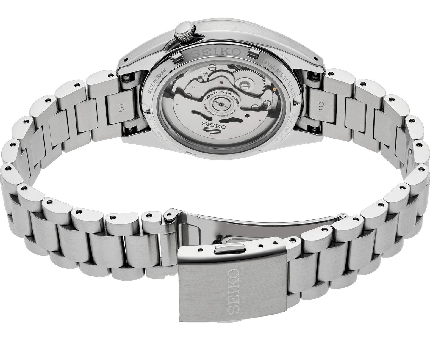 Seiko 5 Sports SRPL57K1 Automatic GMT Green Dial Stainless Steel Watch