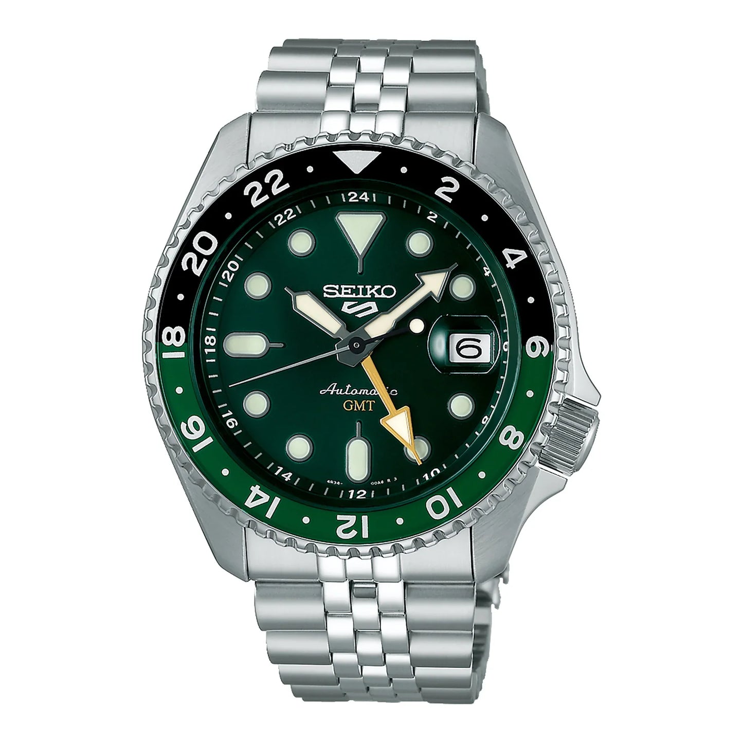 SEIKO Men's New5Sports Automatic GMT SKX Watch SSK035K1
