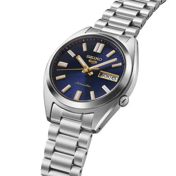 Seiko 5 Sports SRPL55K1 Automatic GMT Blue Dial Stainless Steel Watch